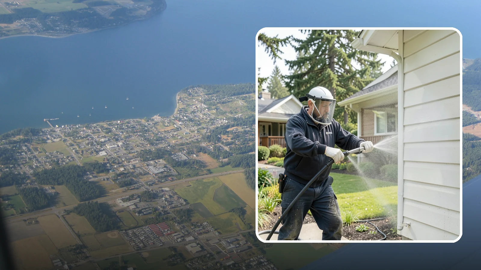 Painted Surface Cleaning in Coupeville, Island County, WA - Low-pressure cleaning of painted siding, trim, and surfaces that lifts grime and mildew without harming the finish.