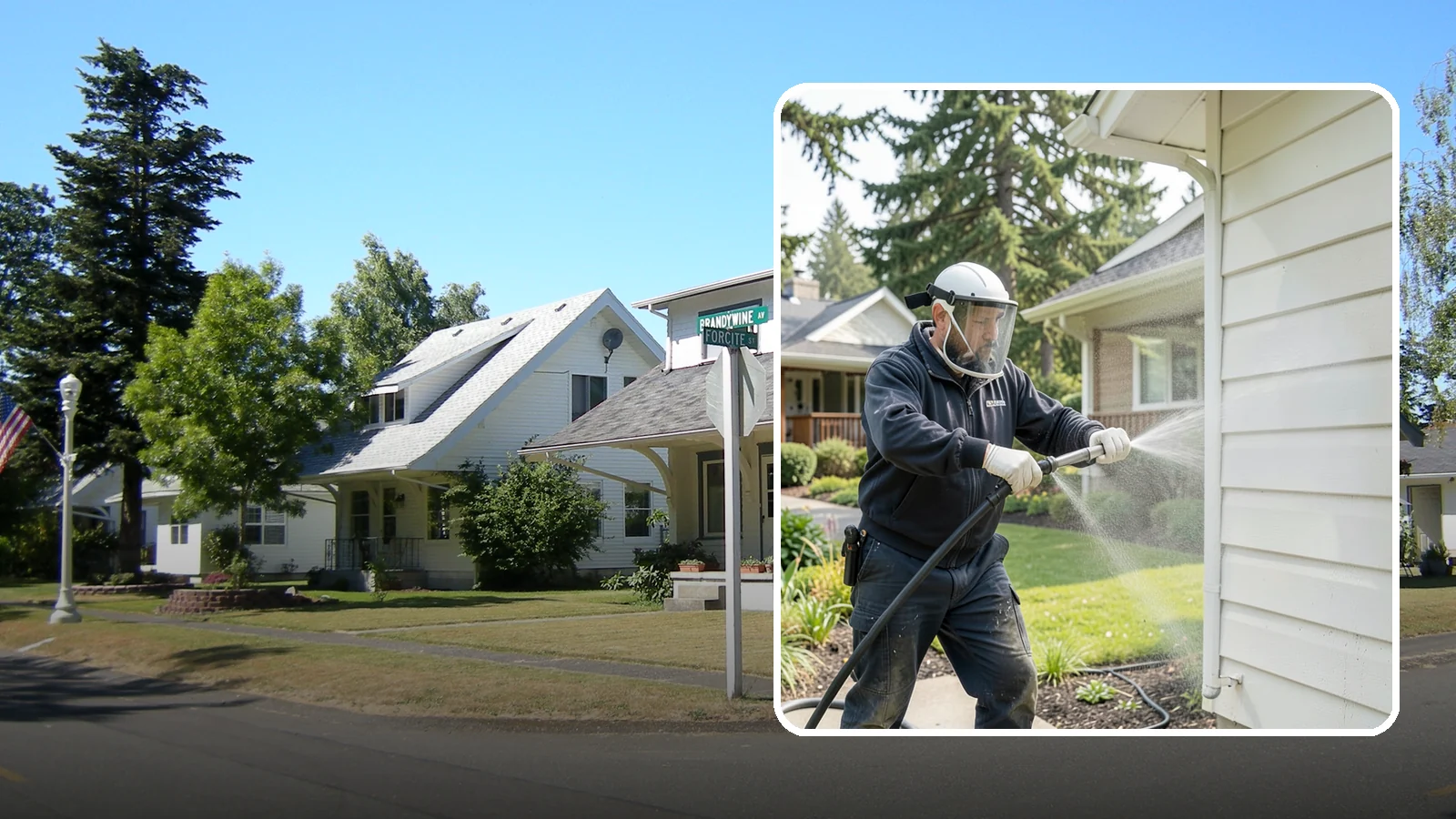 Painted Surface Cleaning in DuPont, Pierce County, WA - Low-pressure cleaning of painted siding, trim, and surfaces that lifts grime and mildew without harming the finish.