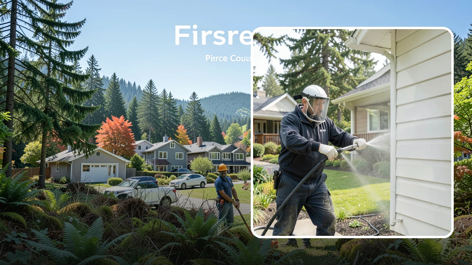 Painted Surface Cleaning in Fircrest, Pierce County, WA - Low-pressure cleaning of painted siding, trim, and surfaces that lifts grime and mildew without harming the finish.
