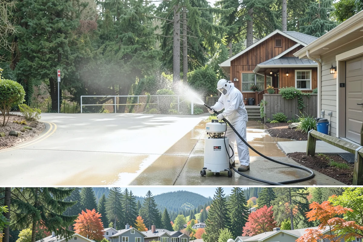 Painted Surface Cleaning in Fircrest, Pierce County, WA - Clean painted surfaces in late spring so mildew and winter grime are cleared before the drier months.