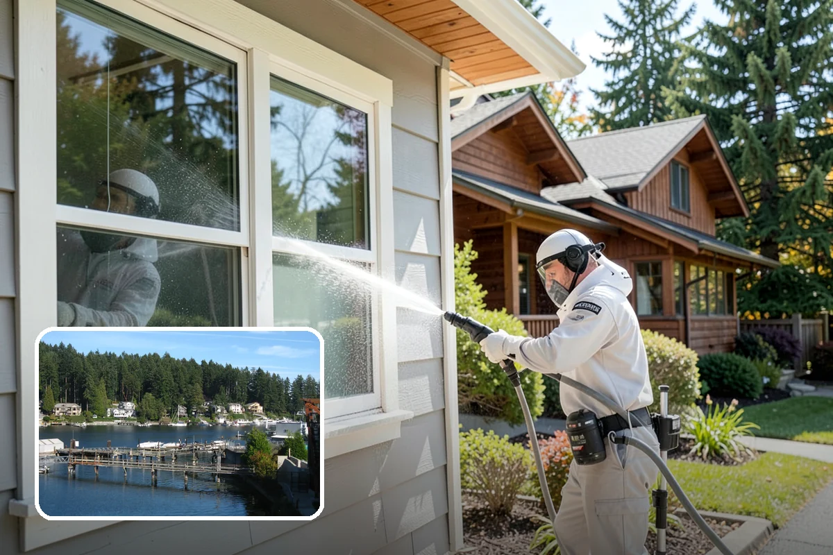 Painted Surface Cleaning in Gig Harbor, Pierce County, WA - Removes mildew and grime from painted surfaces