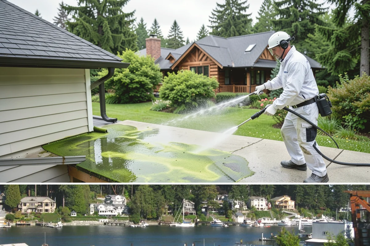 Painted Surface Cleaning in Gig Harbor, Pierce County, WA - Clean painted surfaces in late spring so mildew and winter grime are cleared before the drier months.
