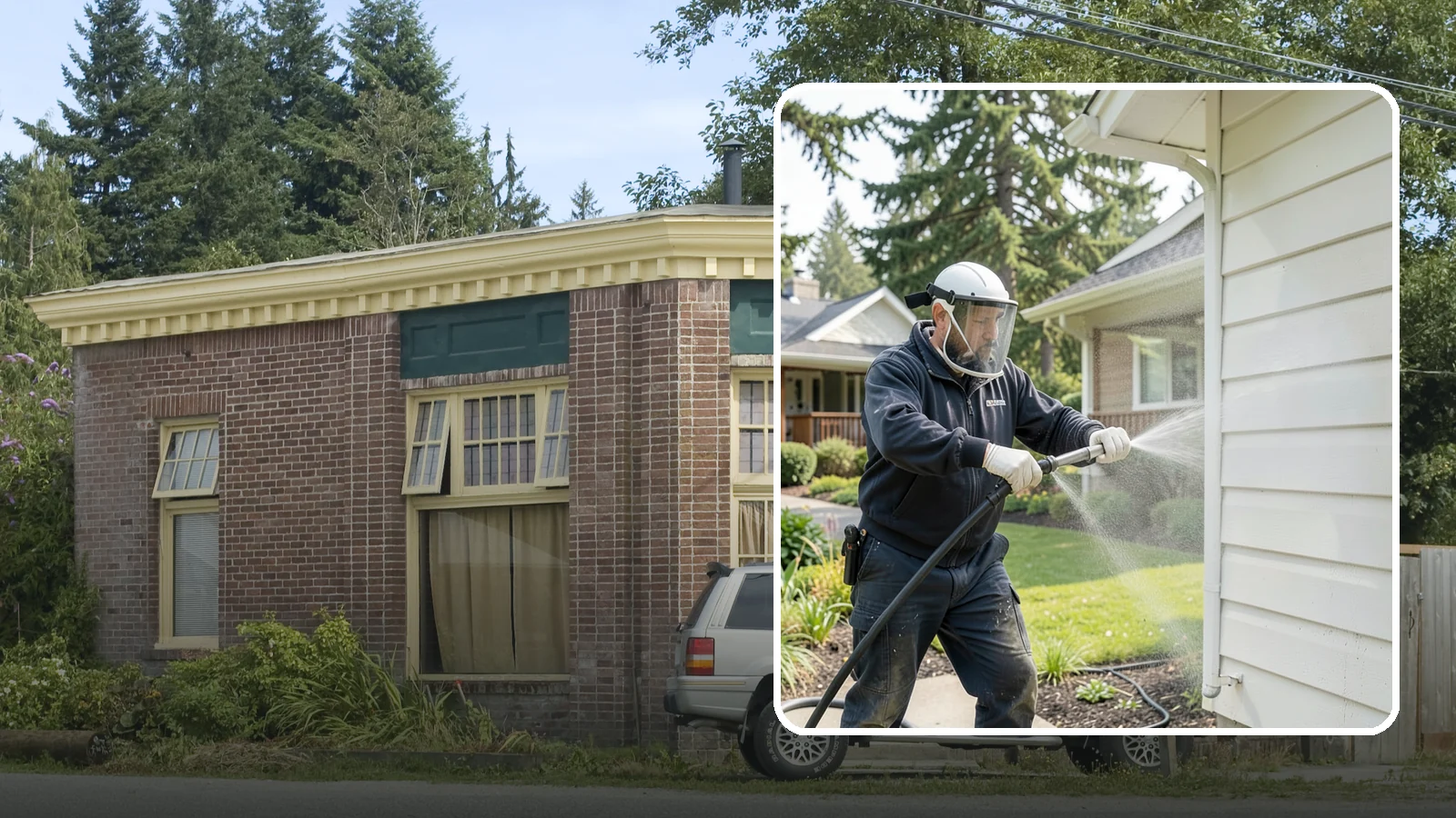 Painted Surface Cleaning in Hamilton, Skagit County, WA - Low-pressure cleaning of painted siding, trim, and surfaces that lifts grime and mildew without harming the finish.