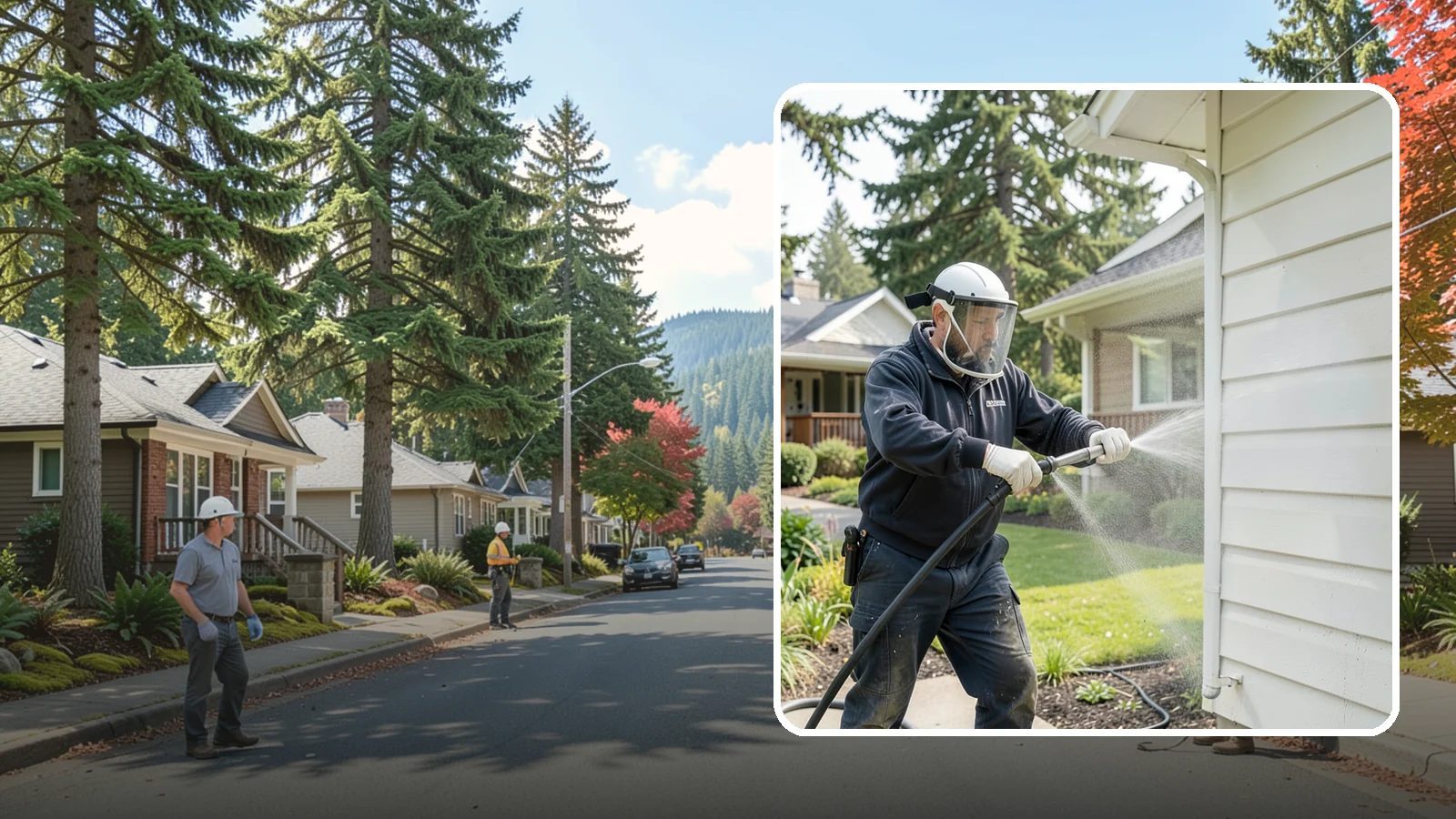 Painted Surface Cleaning in Hunts Point, King County, WA - Low-pressure cleaning of painted siding, trim, and surfaces that lifts grime and mildew without harming the finish.