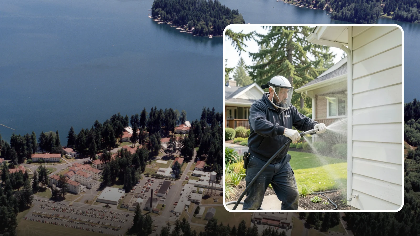 Painted Surface Cleaning in Lakewood, Pierce County, WA - Low-pressure cleaning of painted siding, trim, and surfaces that lifts grime and mildew without harming the finish.