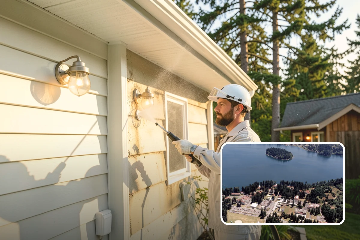 Painted Surface Cleaning in Lakewood, Pierce County, WA - Removes mildew and grime from painted surfaces