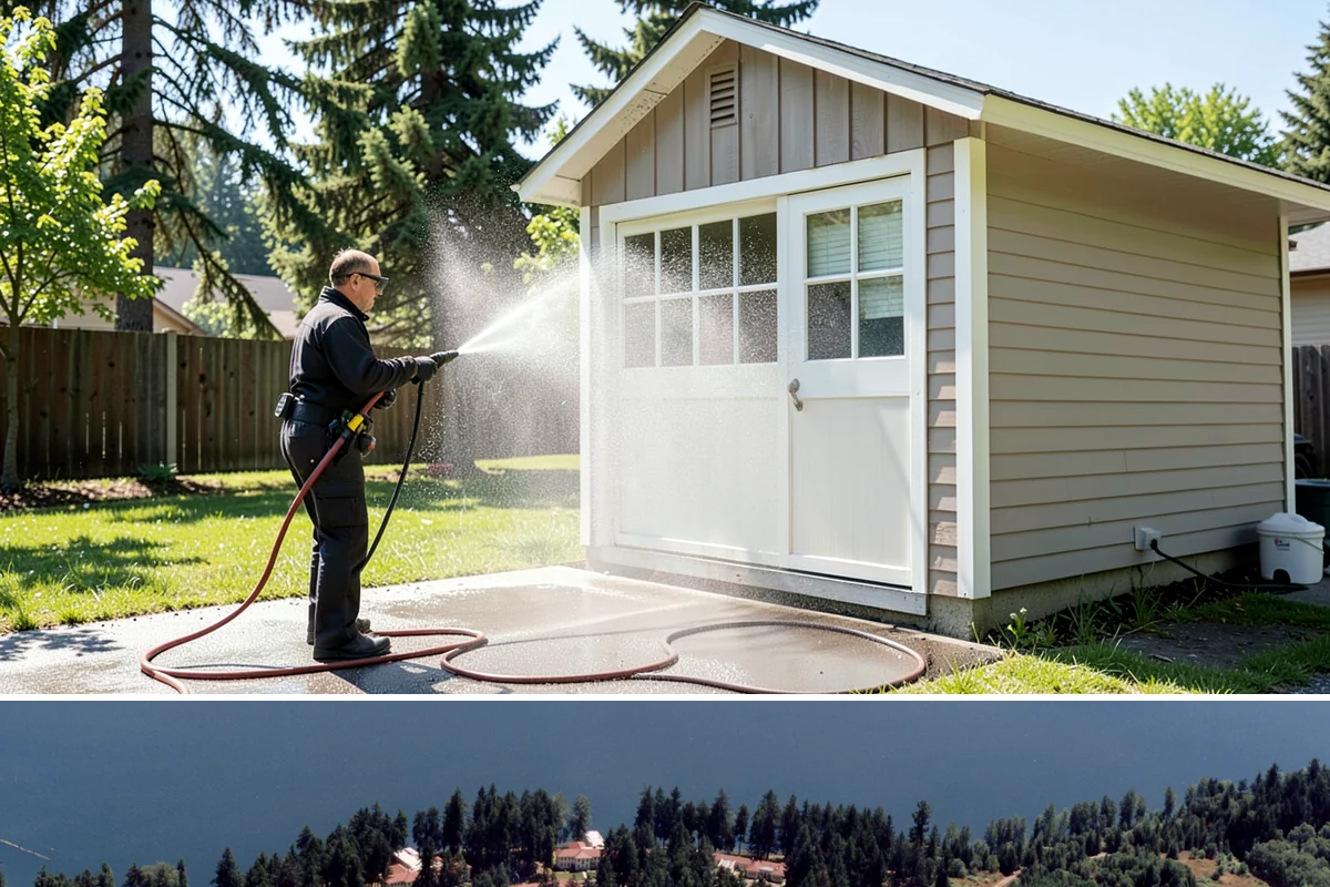 Painted Surface Cleaning in Lakewood, Pierce County, WA - Clean painted surfaces in late spring so mildew and winter grime are cleared before the drier months.