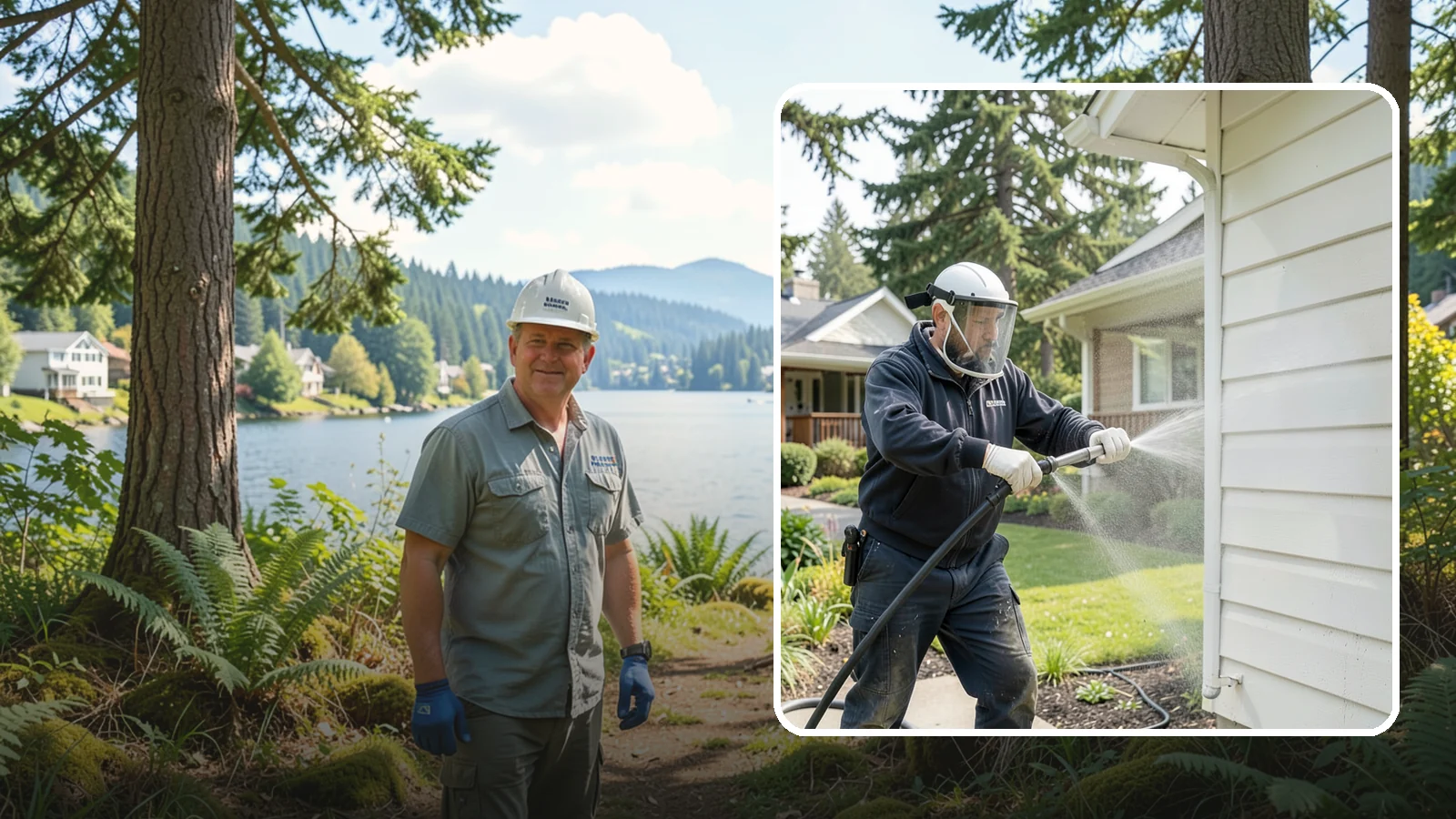 Painted Surface Cleaning in Milton, King County, WA - Low-pressure cleaning of painted siding, trim, and surfaces that lifts grime and mildew without harming the finish.