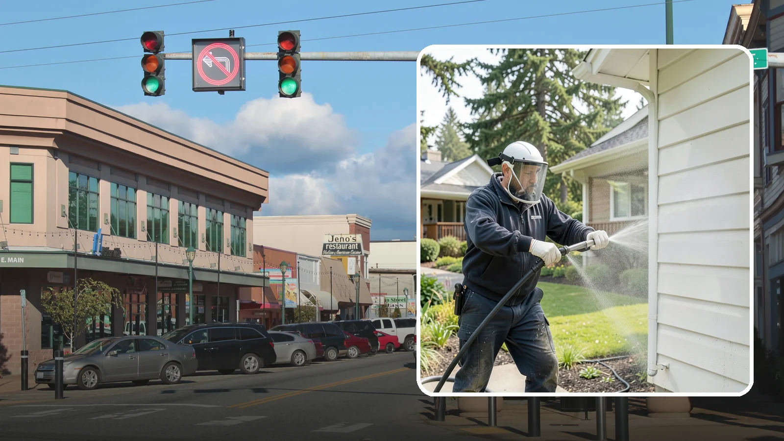 Painted Surface Cleaning in Monroe, Snohomish County, WA - Low-pressure cleaning of painted siding, trim, and surfaces that lifts grime and mildew without harming the finish.