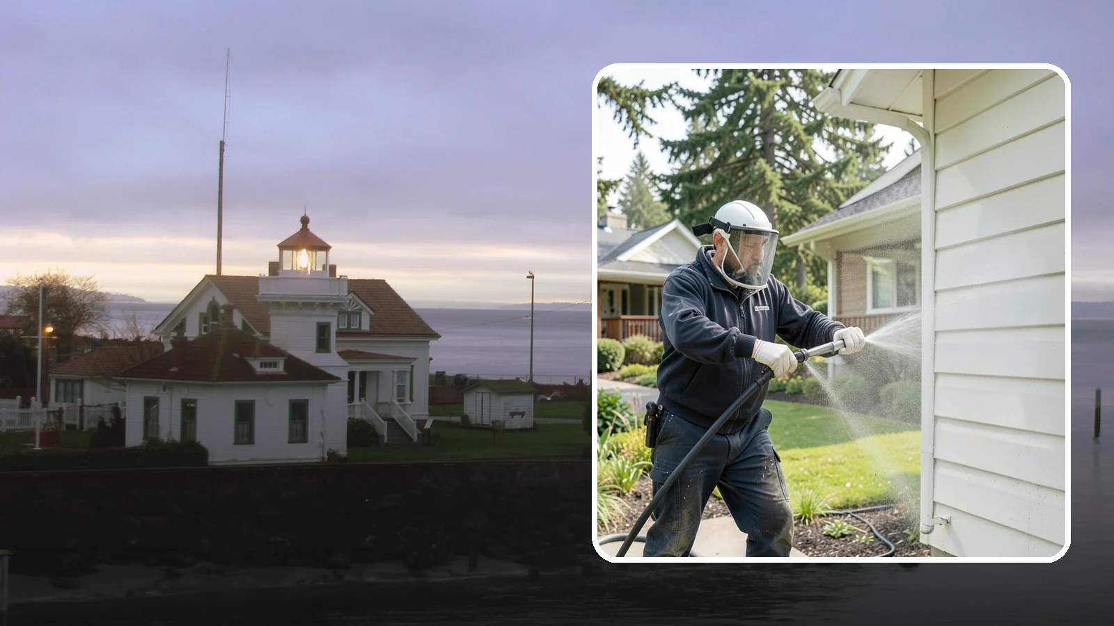 Painted Surface Cleaning in Mukilteo, Snohomish County, WA - Low-pressure cleaning of painted siding, trim, and surfaces that lifts grime and mildew without harming the finish.