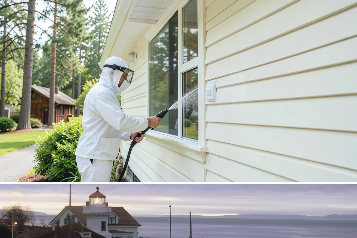 Painted Surface Cleaning in Mukilteo, Snohomish County, WA - Clean painted surfaces in late spring so mildew and winter grime are cleared before the drier months.