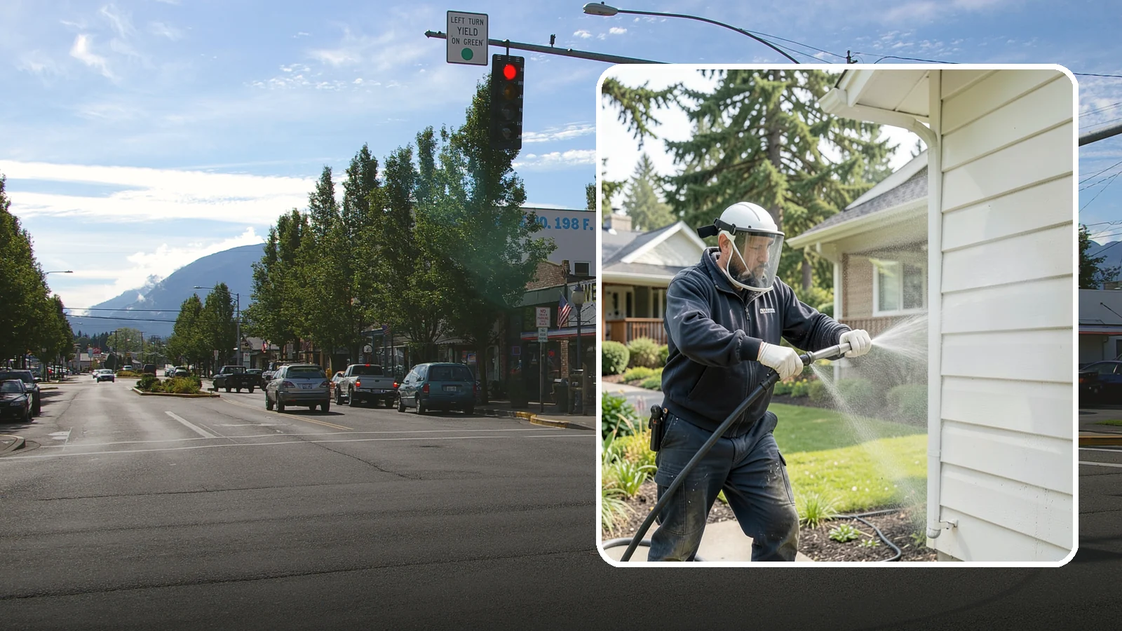 Painted Surface Cleaning in North Bend, King County, WA - Low-pressure cleaning of painted siding, trim, and surfaces that lifts grime and mildew without harming the finish.