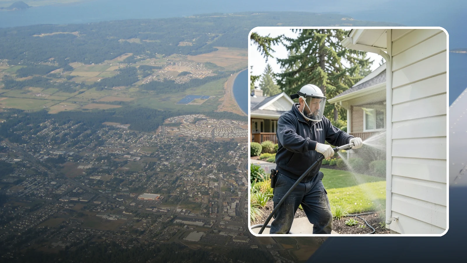 Painted Surface Cleaning in Oak Harbor, Island County, WA - Low-pressure cleaning of painted siding, trim, and surfaces that lifts grime and mildew without harming the finish.