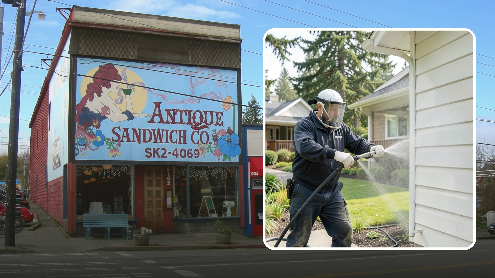 Painted Surface Cleaning in Ruston, Pierce County, WA - Low-pressure cleaning of painted siding, trim, and surfaces that lifts grime and mildew without harming the finish.