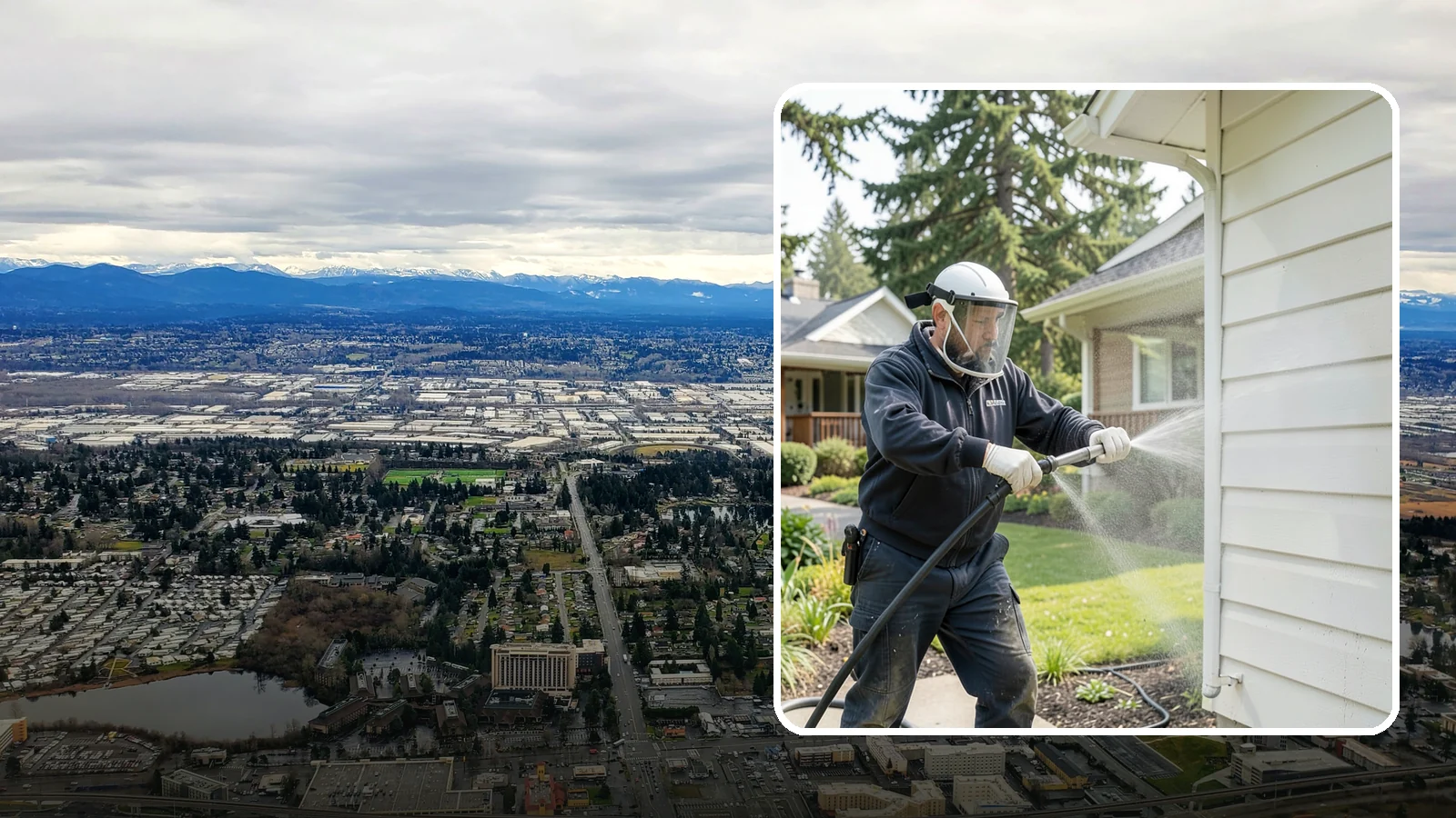Painted Surface Cleaning in SeaTac, King County, WA - Low-pressure cleaning of painted siding, trim, and surfaces that lifts grime and mildew without harming the finish.