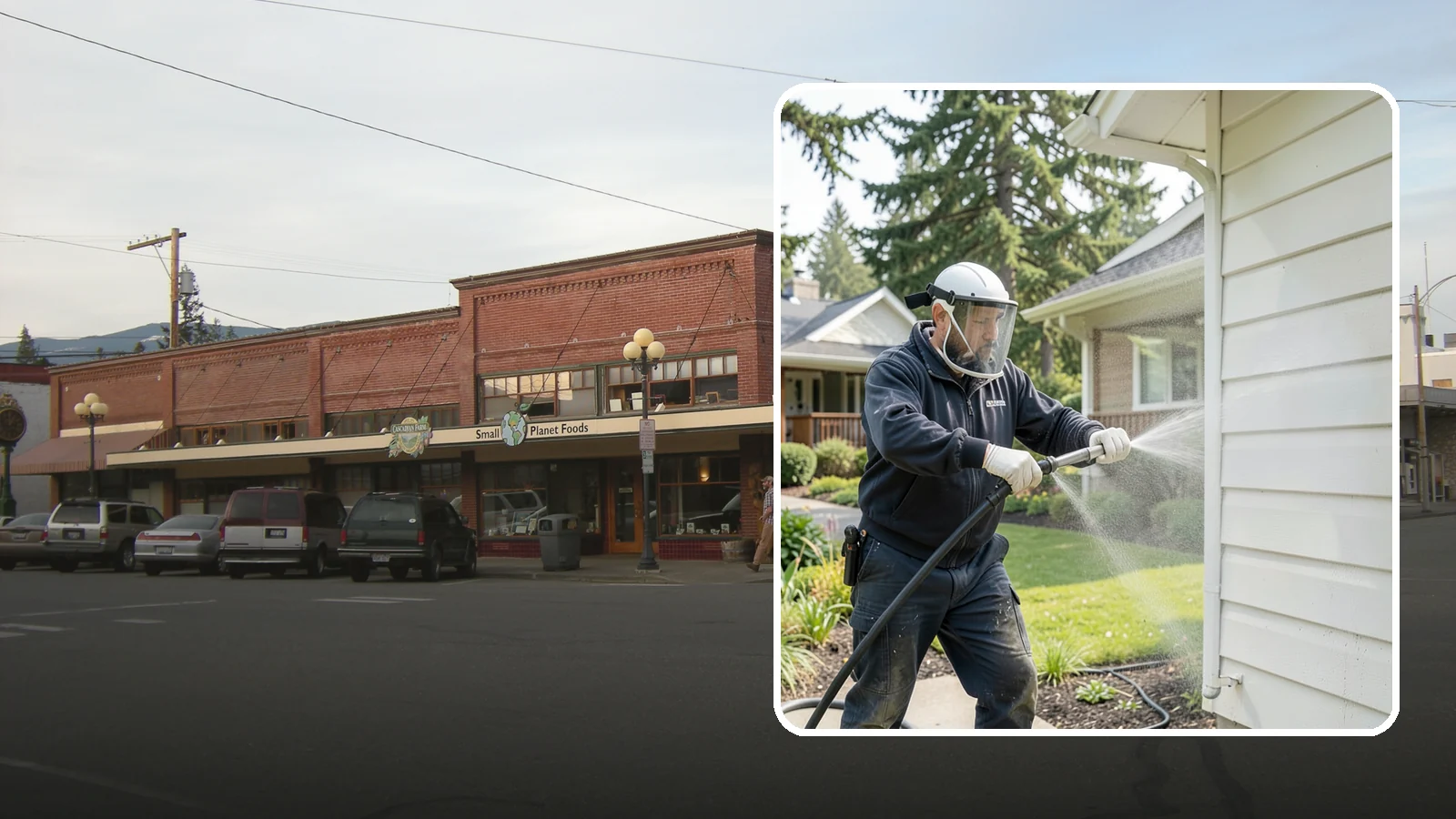 Painted Surface Cleaning in Sedro-Woolley, Skagit County, WA - Low-pressure cleaning of painted siding, trim, and surfaces that lifts grime and mildew without harming the finish.