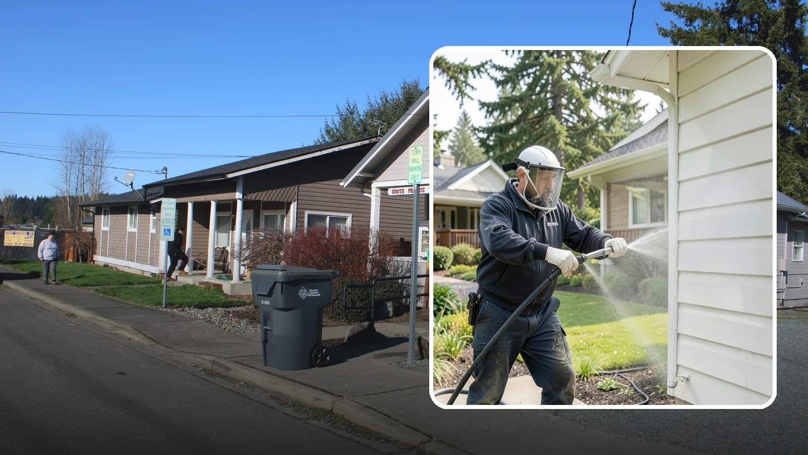 Painted Surface Cleaning in South Prairie, Pierce County, WA - Low-pressure cleaning of painted siding, trim, and surfaces that lifts grime and mildew without harming the finish.