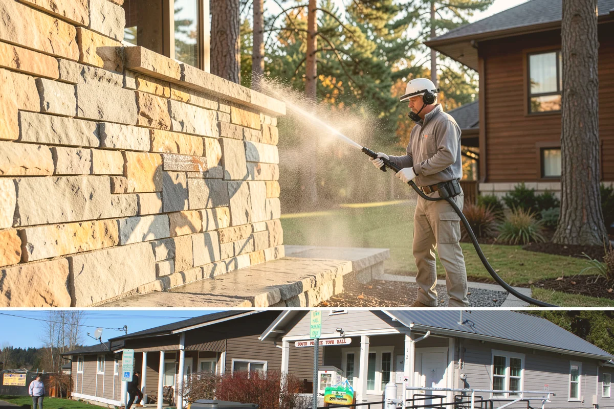 Painted Surface Cleaning in South Prairie, Pierce County, WA - Clean painted surfaces in late spring so mildew and winter grime are cleared before the drier months.