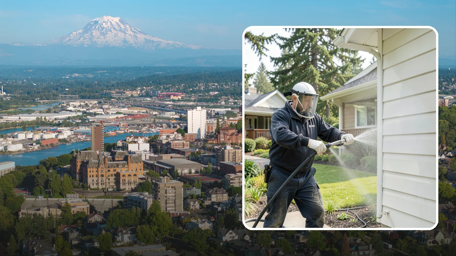 Painted Surface Cleaning in Tacoma, Pierce County, WA - Low-pressure cleaning of painted siding, trim, and surfaces that lifts grime and mildew without harming the finish.