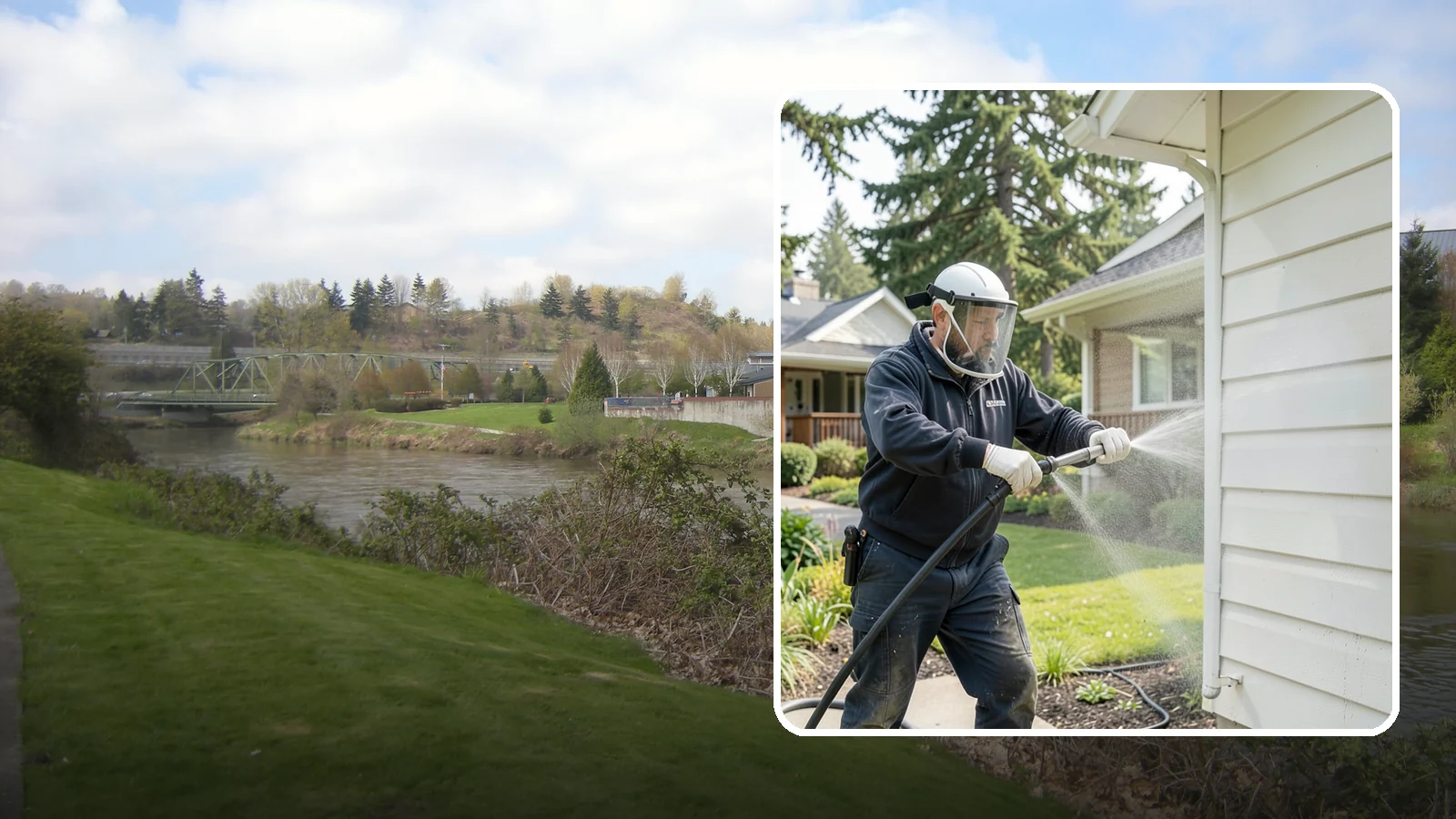 Painted Surface Cleaning in Tukwila, King County, WA - Low-pressure cleaning of painted siding, trim, and surfaces that lifts grime and mildew without harming the finish.