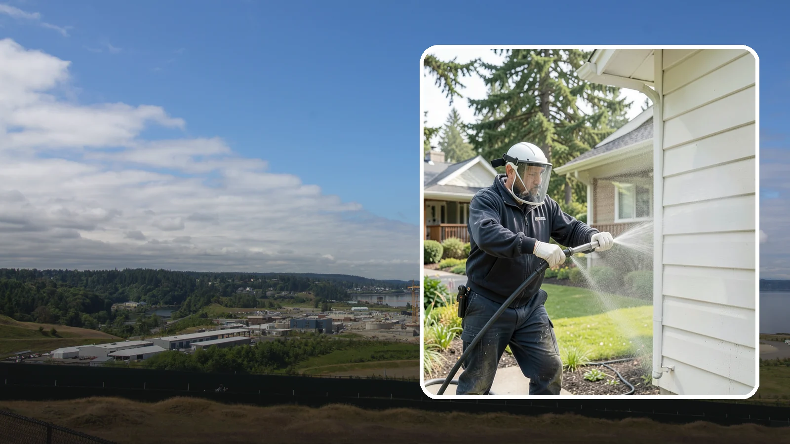 Painted Surface Cleaning in University Place, Pierce County, WA - Low-pressure cleaning of painted siding, trim, and surfaces that lifts grime and mildew without harming the finish.