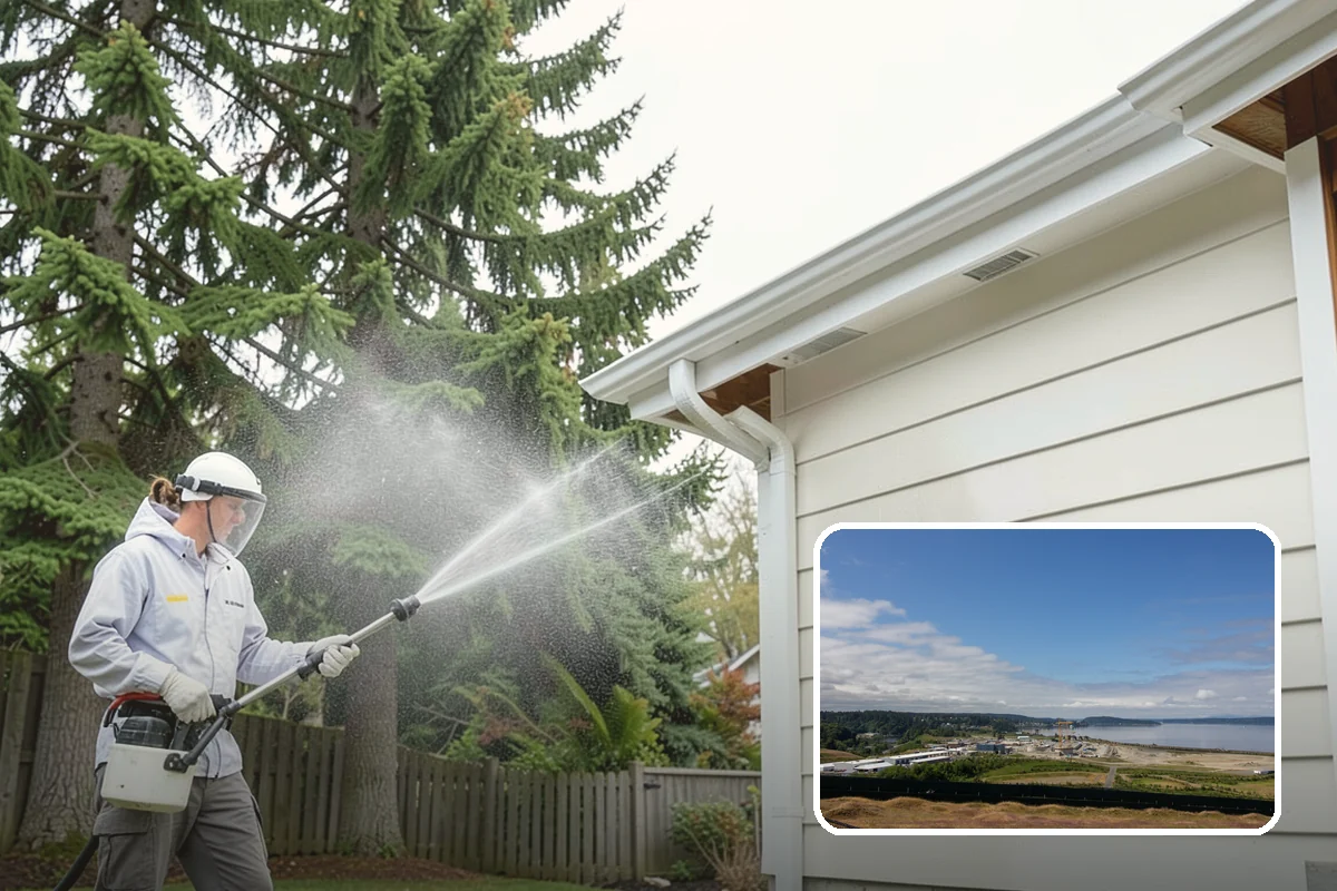Painted Surface Cleaning in University Place, Pierce County, WA - Removes mildew and grime from painted surfaces