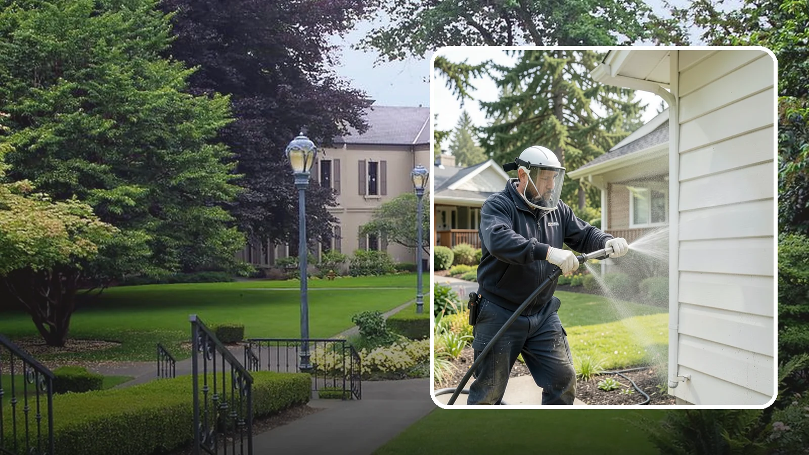 Painted Surface Cleaning in Woodinville, King County, WA - Low-pressure cleaning of painted siding, trim, and surfaces that lifts grime and mildew without harming the finish.