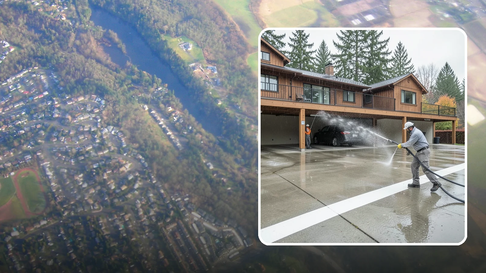 Parking Garage Cleaning in Algona, King County, WA - We wash parking garage decks and stairwells in Washington to clear oil, salt, and grime from every level.