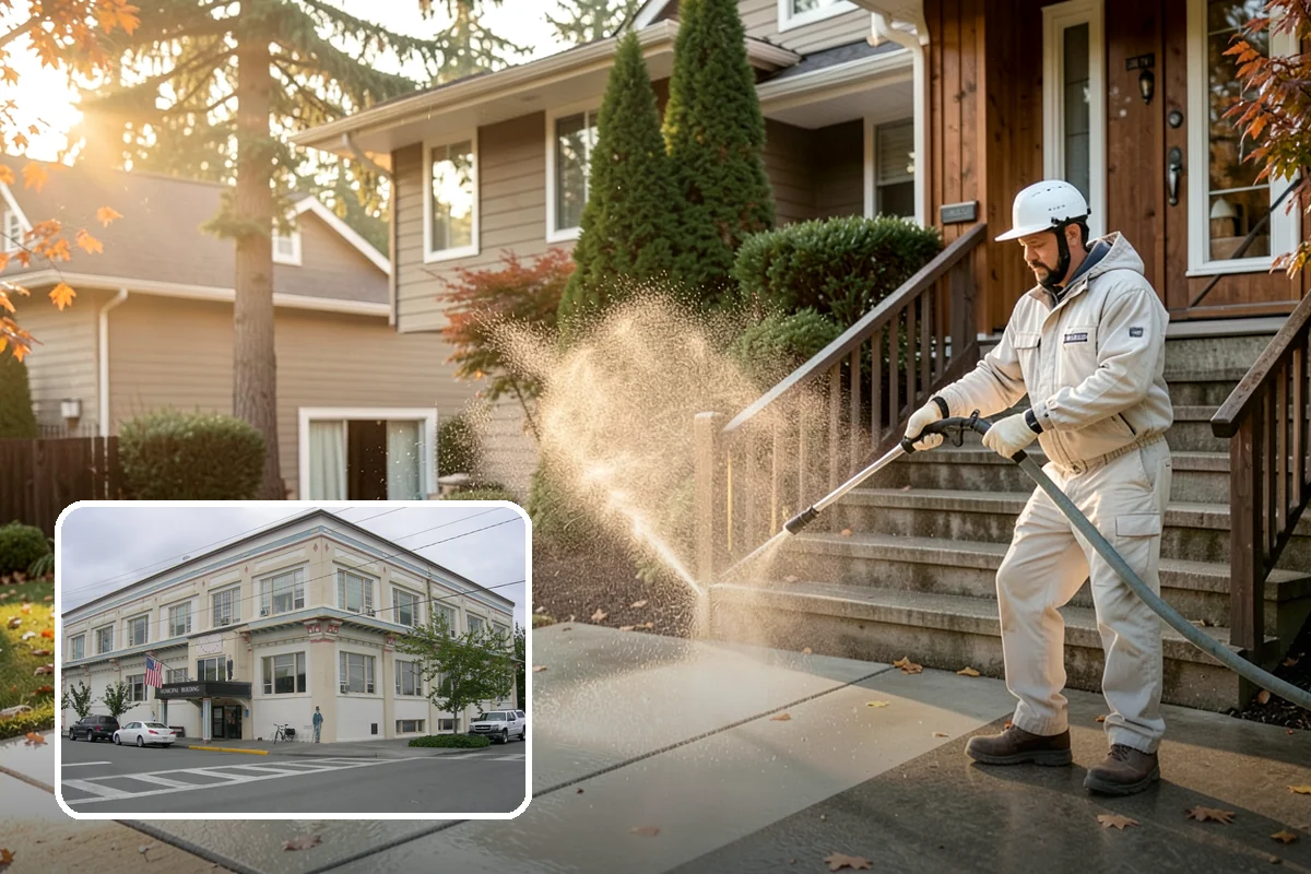 Parking Garage Cleaning in Anacortes, Skagit County, WA - Removes corrosive salt and oil from decks