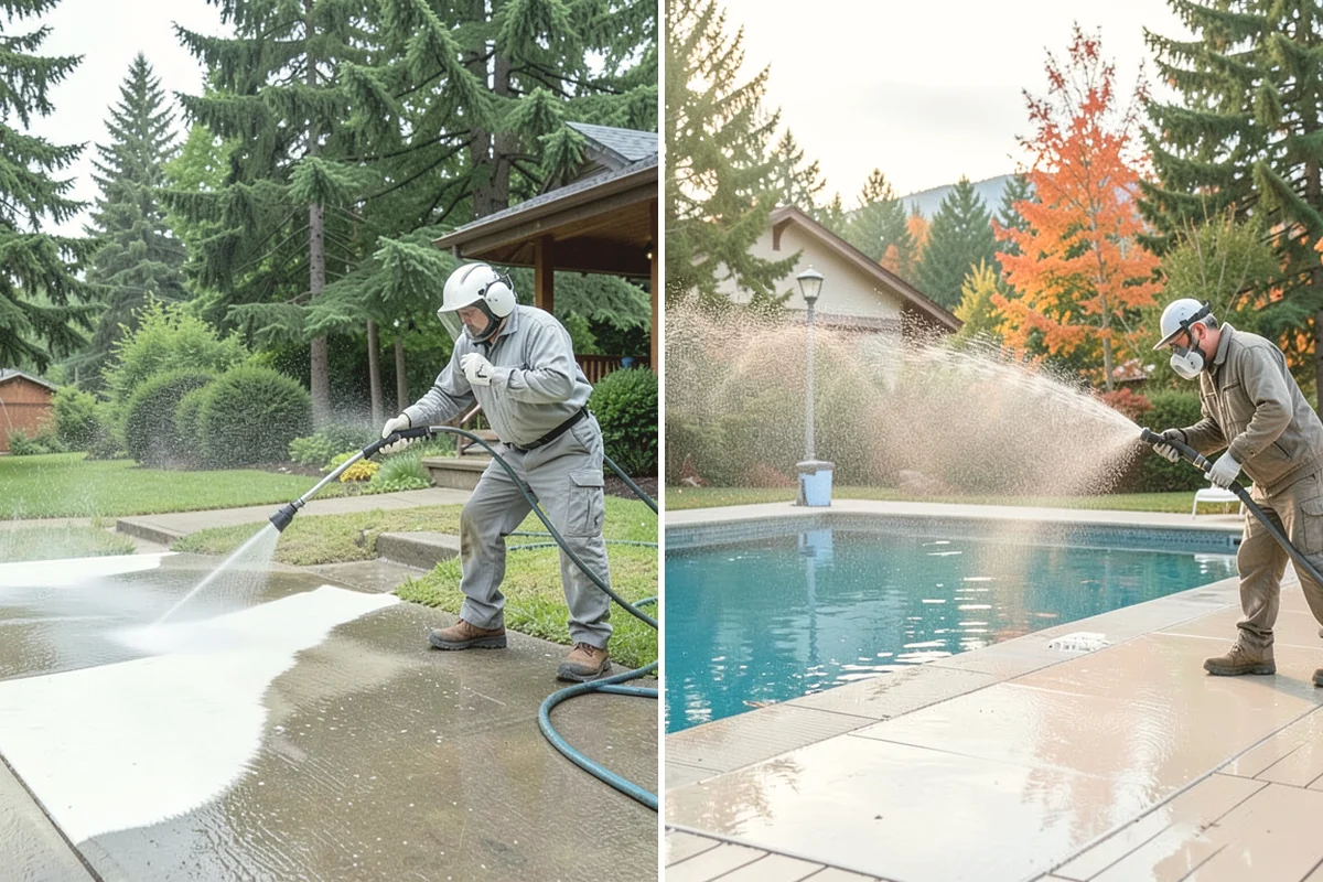Parking Garage Cleaning in Anacortes, Skagit County, WA - Close and stage one level at a time