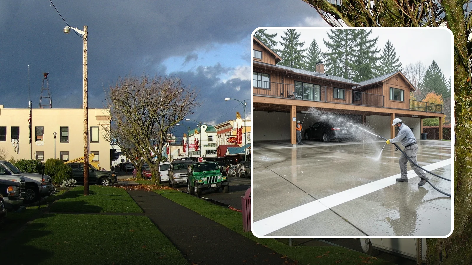 Parking Garage Cleaning in Arlington, Snohomish County, WA - We wash parking garage decks and stairwells in Washington to clear oil, salt, and grime from every level.
