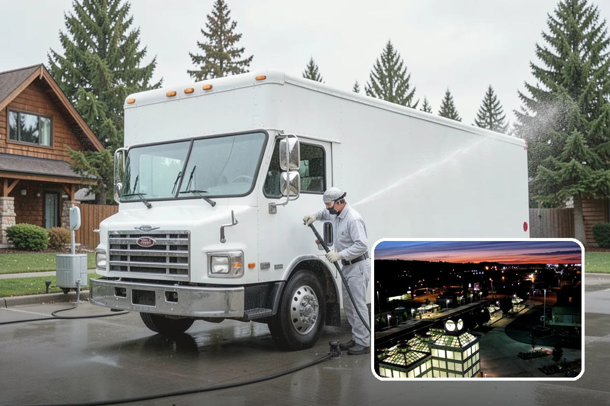 Parking Garage Cleaning in Auburn, King County, WA - Removes corrosive salt and oil from decks