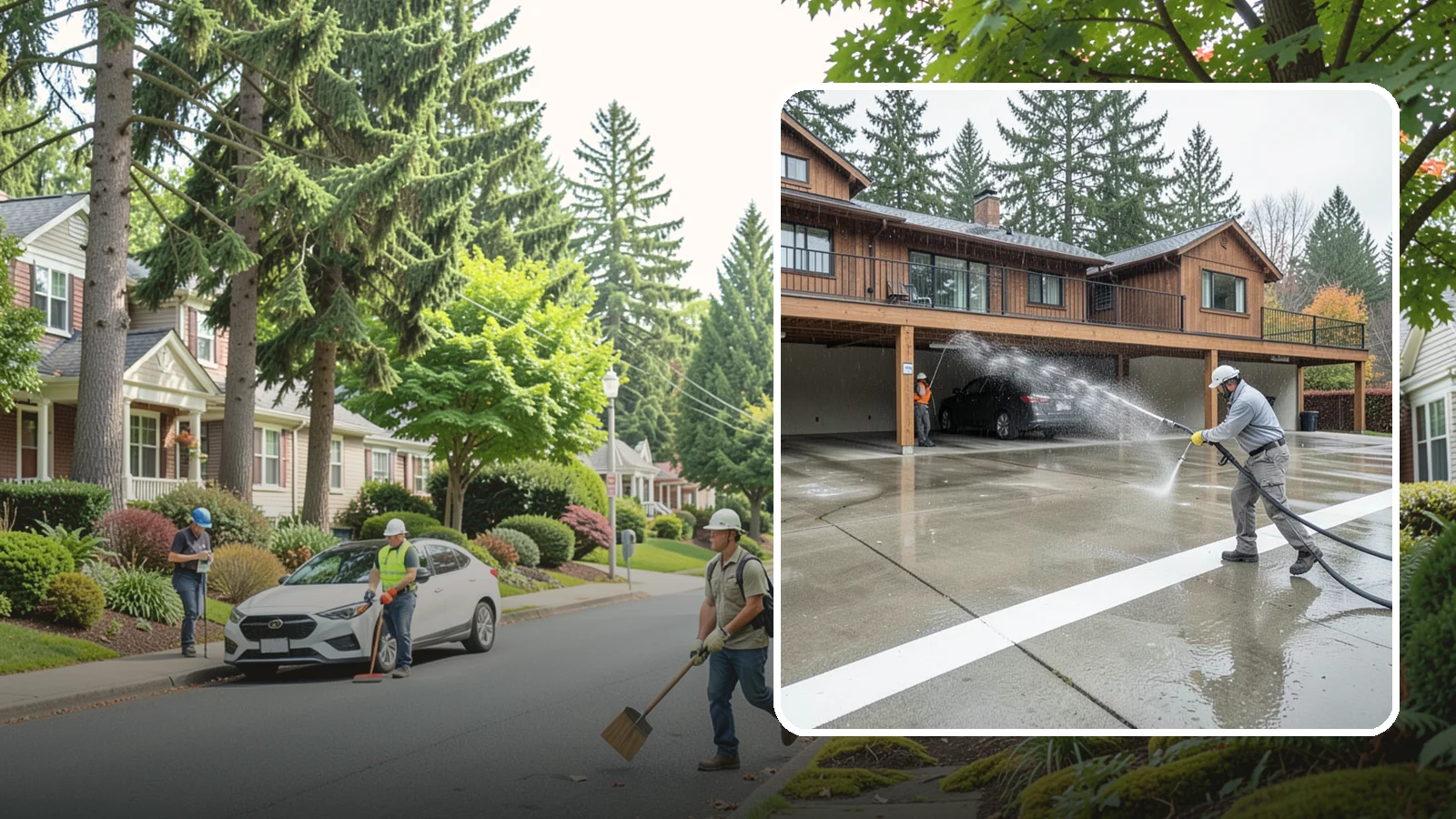 Parking Garage Cleaning in Beaux Arts Village, King County, WA - We wash parking garage decks and stairwells in Washington to clear oil, salt, and grime from every level.