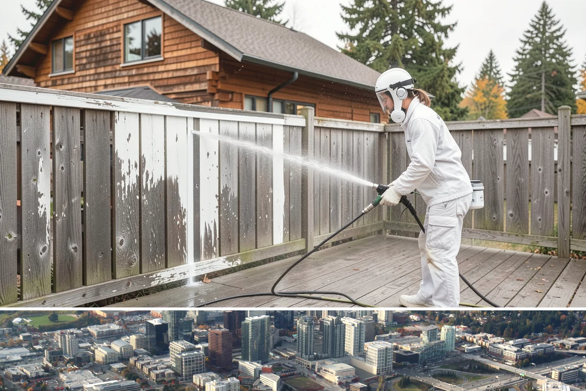 Parking Garage Cleaning in Bellevue, King County, WA - Garages benefit most from a thorough wash in early spring to flush out winter road salt and accumulated grime.