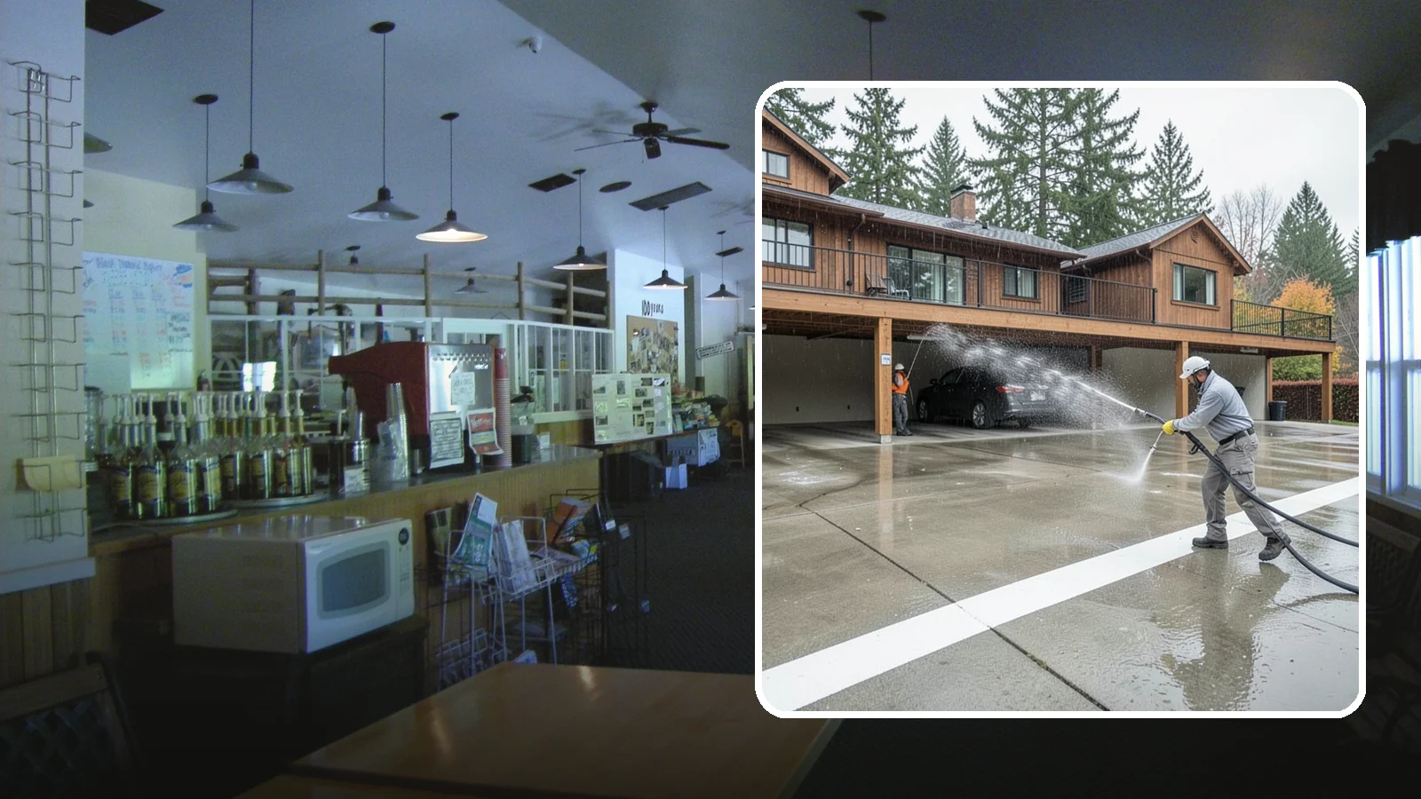 Parking Garage Cleaning in Black Diamond, King County, WA - We wash parking garage decks and stairwells in Washington to clear oil, salt, and grime from every level.