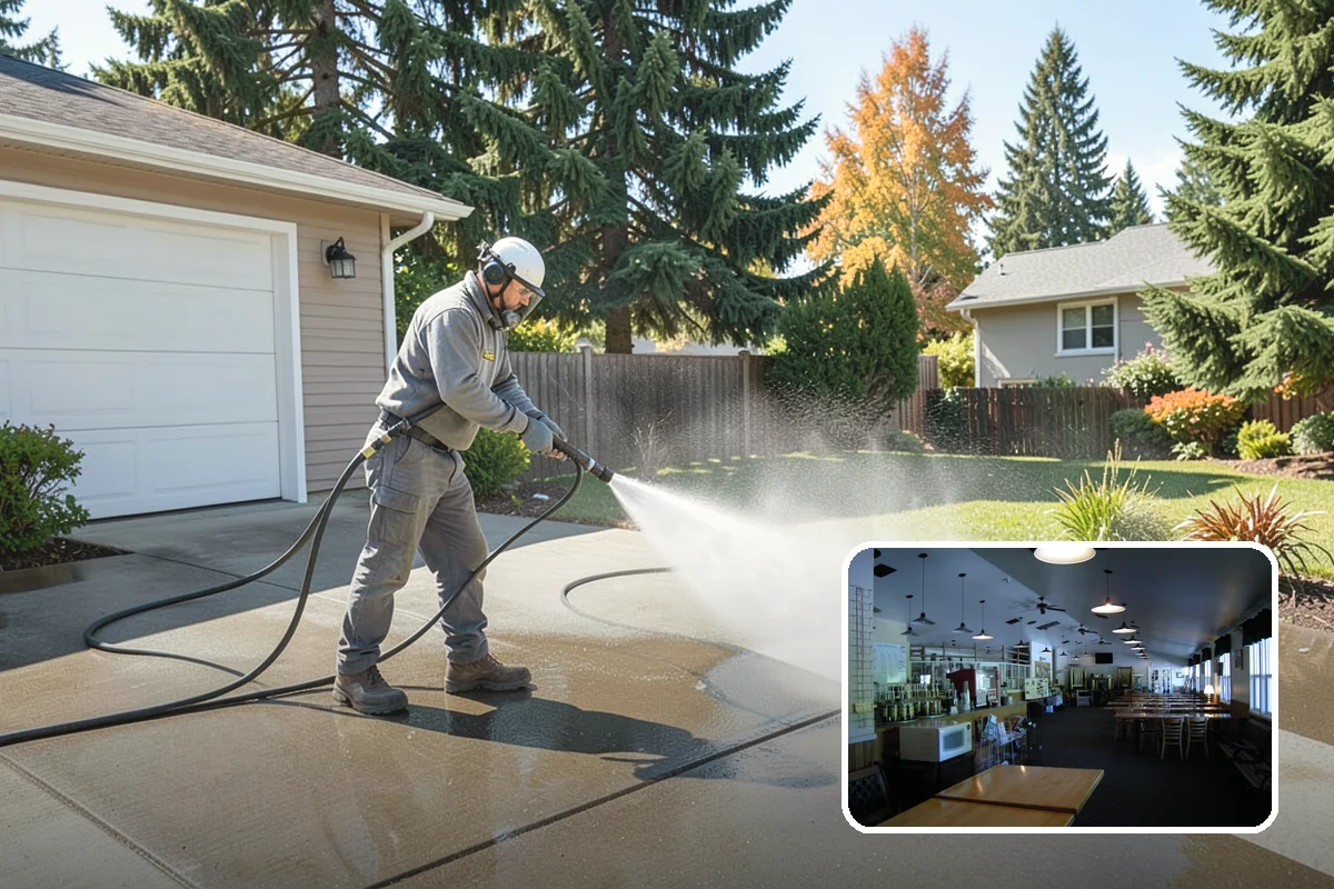 Parking Garage Cleaning in Black Diamond, King County, WA - Removes corrosive salt and oil from decks