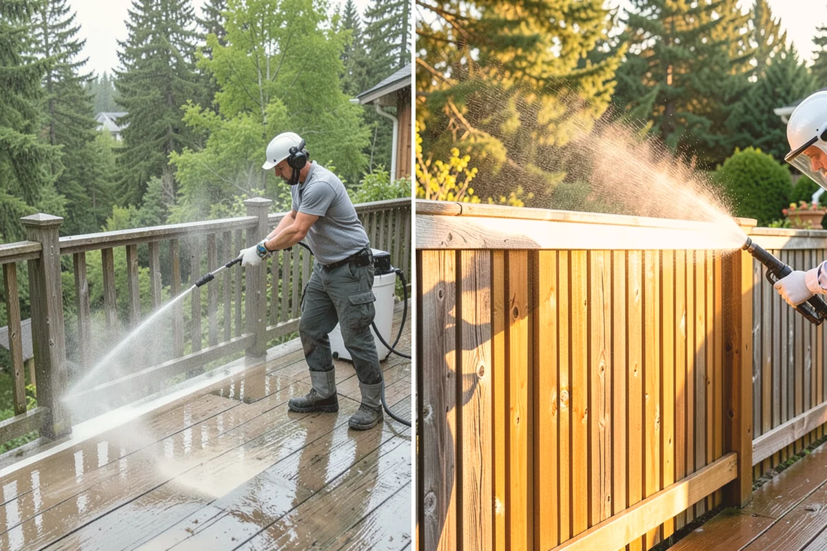 Parking Garage Cleaning in Brier, Snohomish County, WA - Close and stage one level at a time