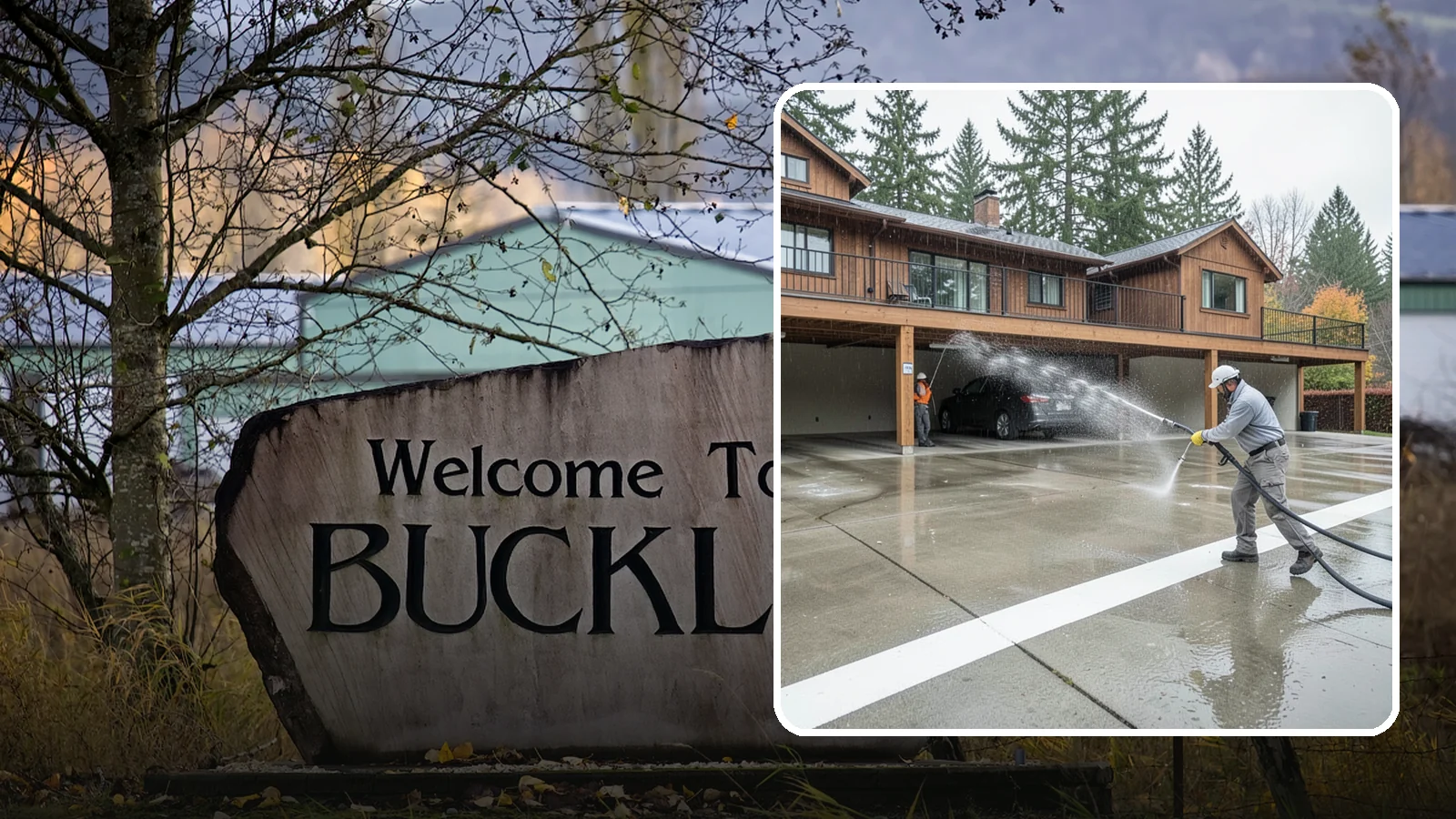Parking Garage Cleaning in Buckley, Pierce County, WA - We wash parking garage decks and stairwells in Washington to clear oil, salt, and grime from every level.