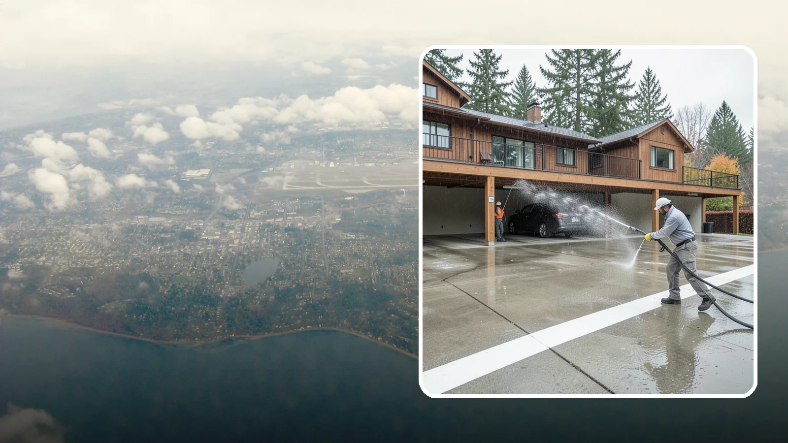 Parking Garage Cleaning in Burien, King County, WA - We wash parking garage decks and stairwells in Washington to clear oil, salt, and grime from every level.