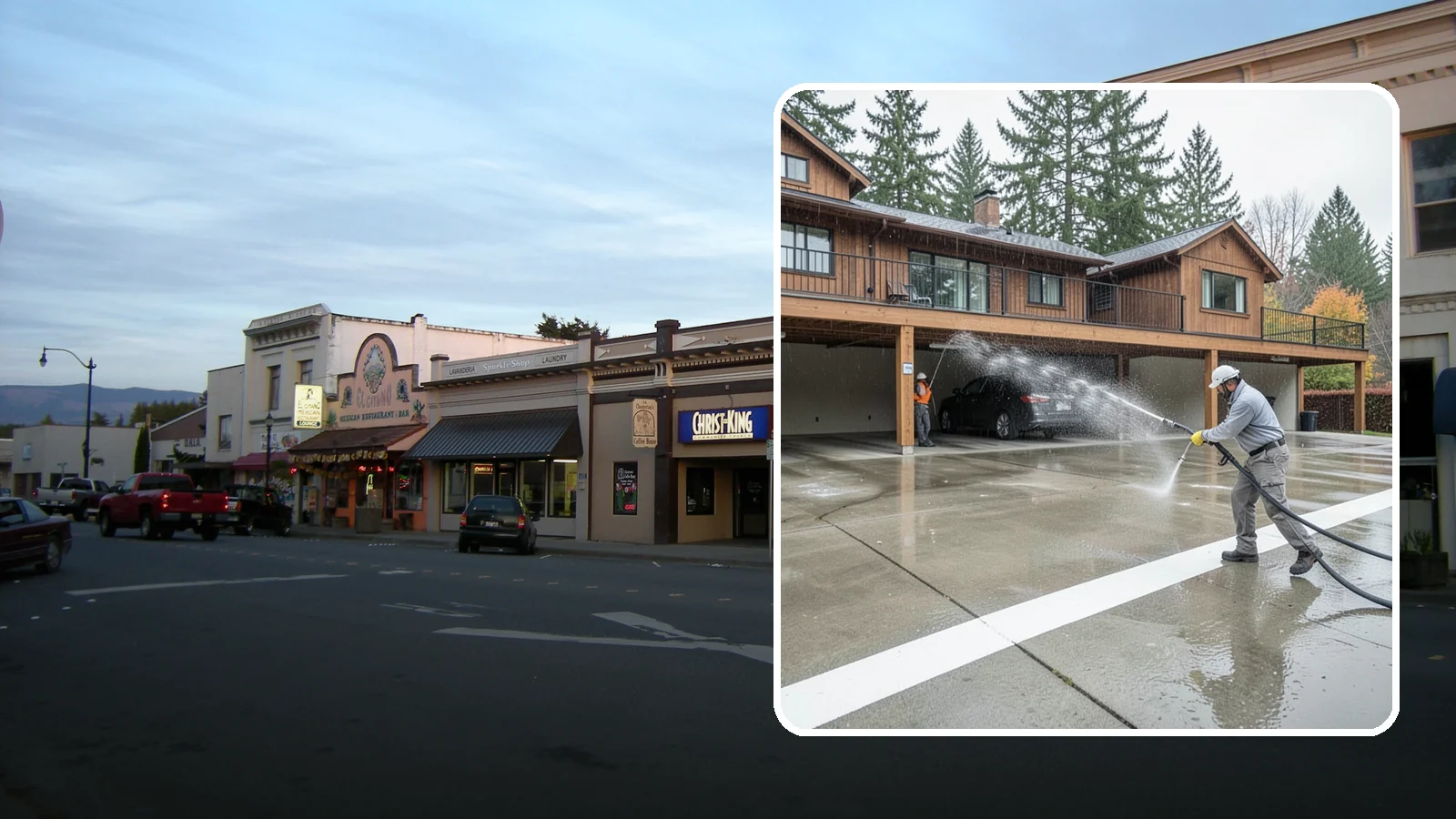 Parking Garage Cleaning in Burlington, Skagit County, WA - We wash parking garage decks and stairwells in Washington to clear oil, salt, and grime from every level.