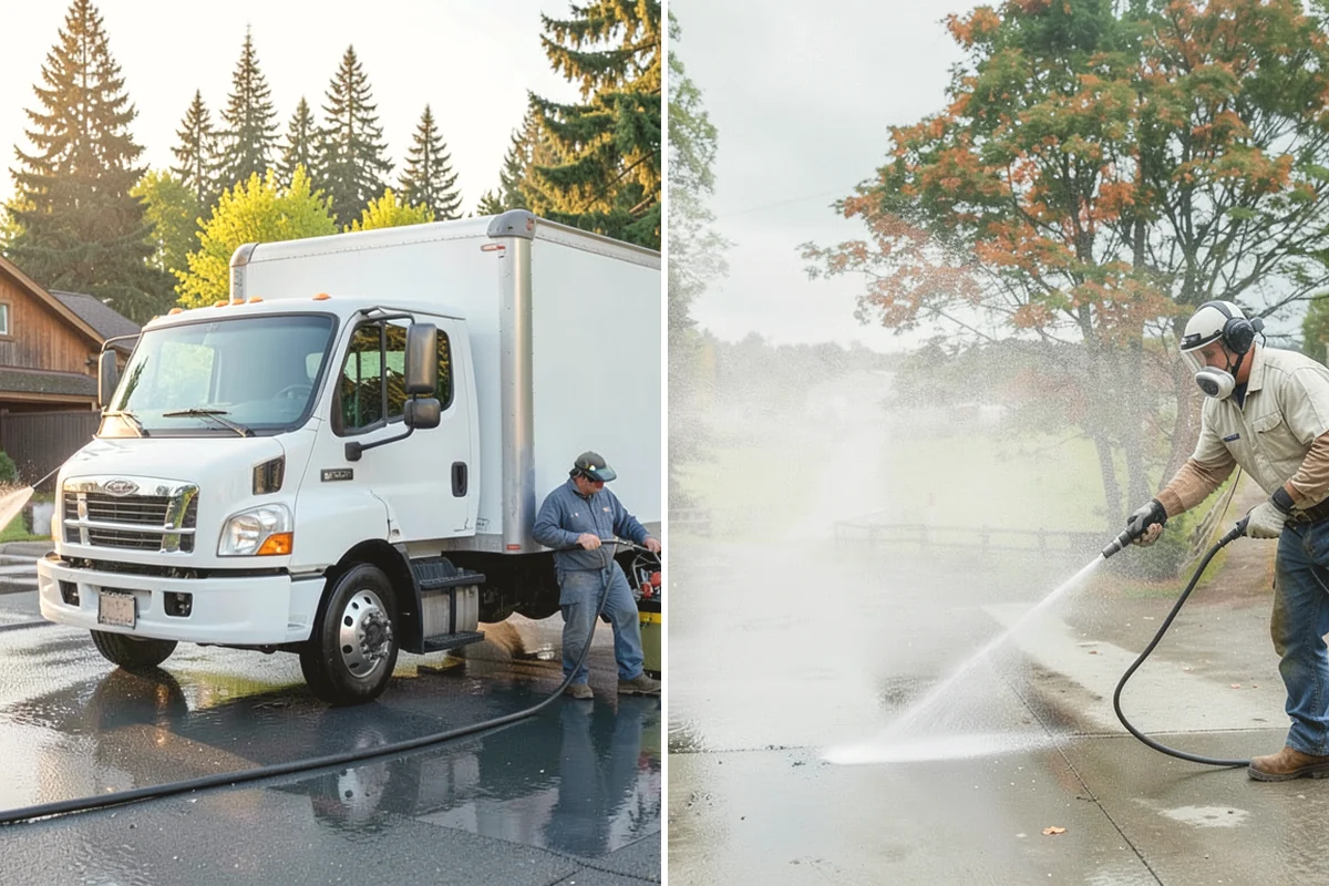 Parking Garage Cleaning in Carbonado, Pierce County, WA - Close and stage one level at a time