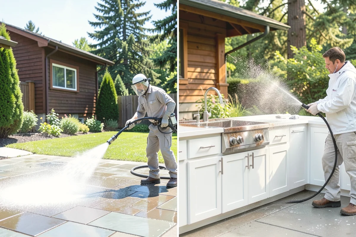 Parking Garage Cleaning in Carnation, King County, WA - Close and stage one level at a time