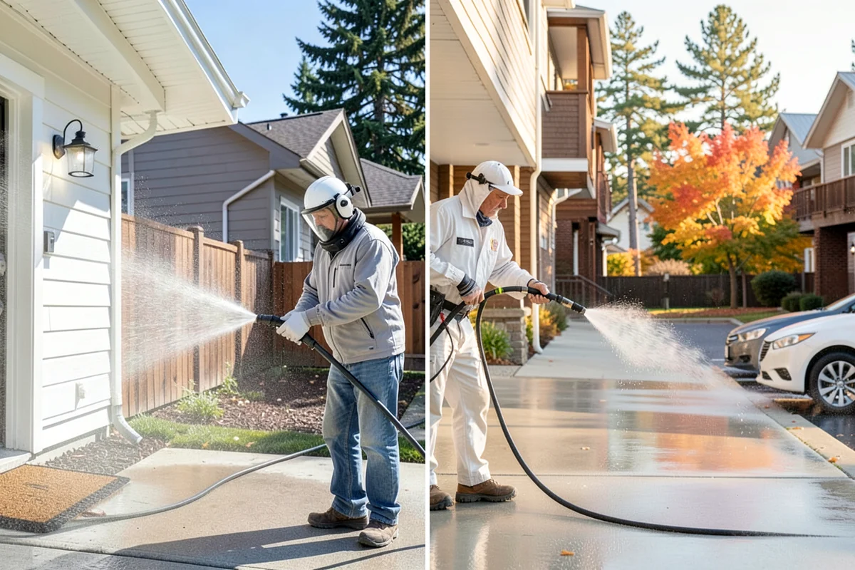 Parking Garage Cleaning in Clyde Hill, King County, WA - Close and stage one level at a time