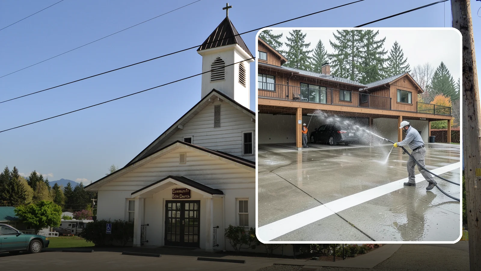 Parking Garage Cleaning in Concrete, Skagit County, WA - We wash parking garage decks and stairwells in Washington to clear oil, salt, and grime from every level.