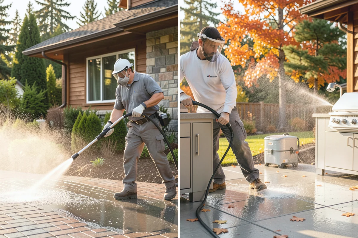 Parking Garage Cleaning in Darrington, Snohomish County, WA - Close and stage one level at a time