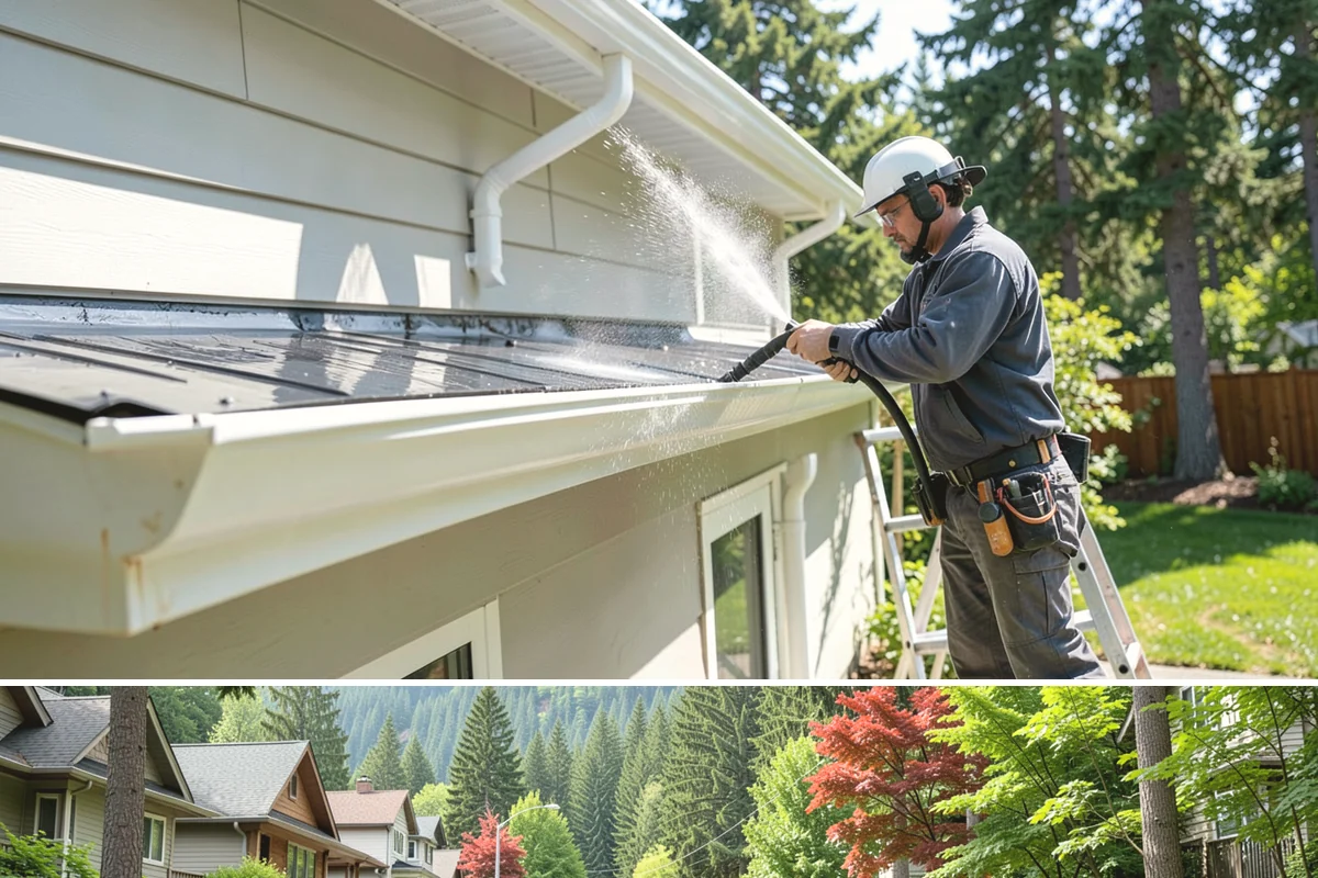 Parking Garage Cleaning in Darrington, Snohomish County, WA - Garages benefit most from a thorough wash in early spring to flush out winter road salt and accumulated grime.