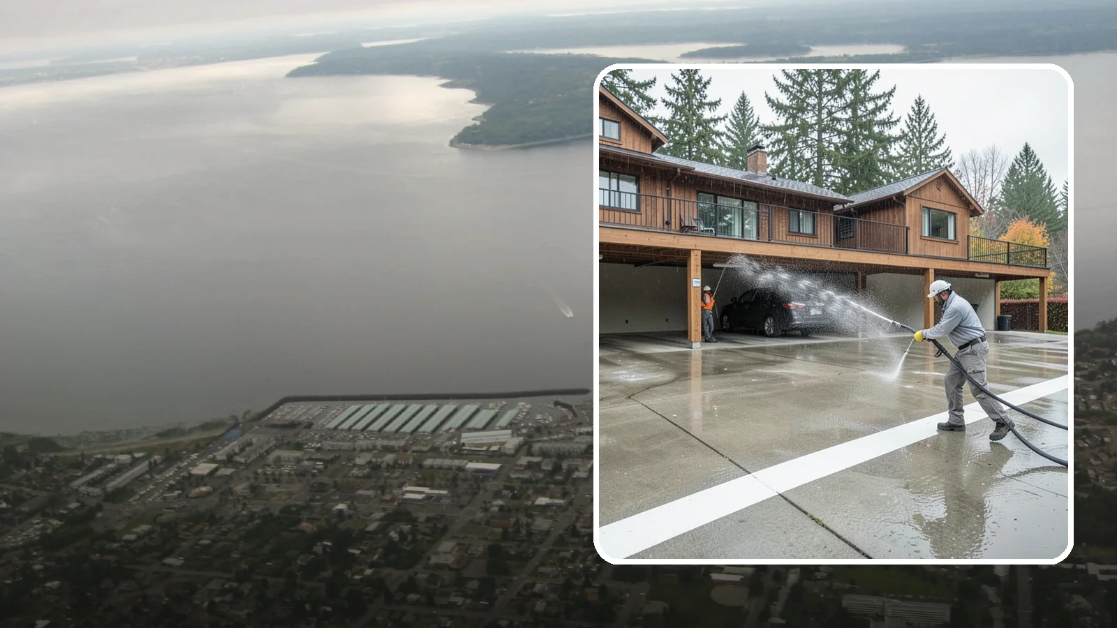 Parking Garage Cleaning in Des Moines, King County, WA - We wash parking garage decks and stairwells in Washington to clear oil, salt, and grime from every level.