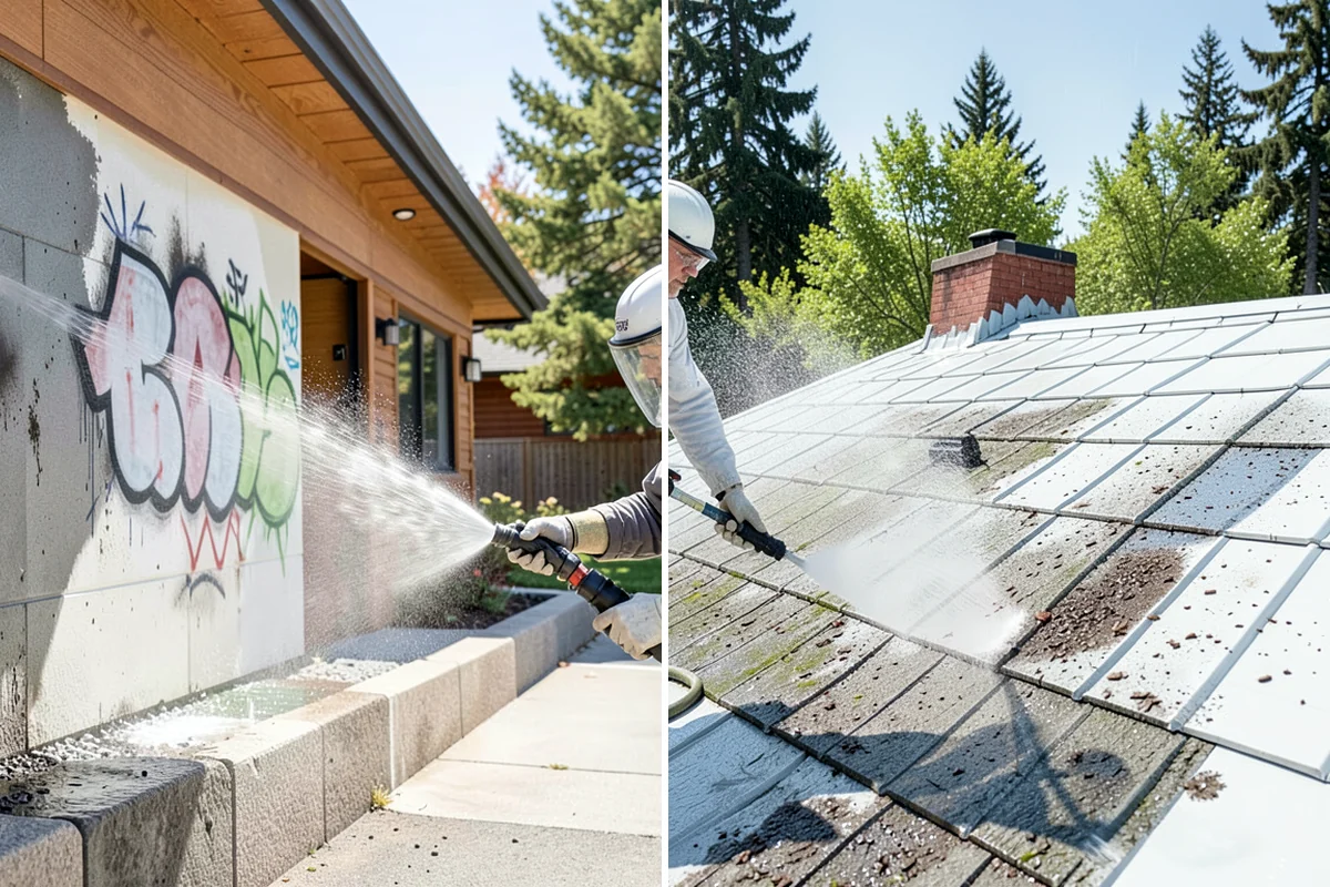 Parking Garage Cleaning in DuPont, Pierce County, WA - Close and stage one level at a time
