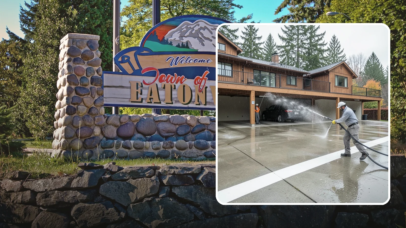 Parking Garage Cleaning in Eatonville, Pierce County, WA - We wash parking garage decks and stairwells in Washington to clear oil, salt, and grime from every level.