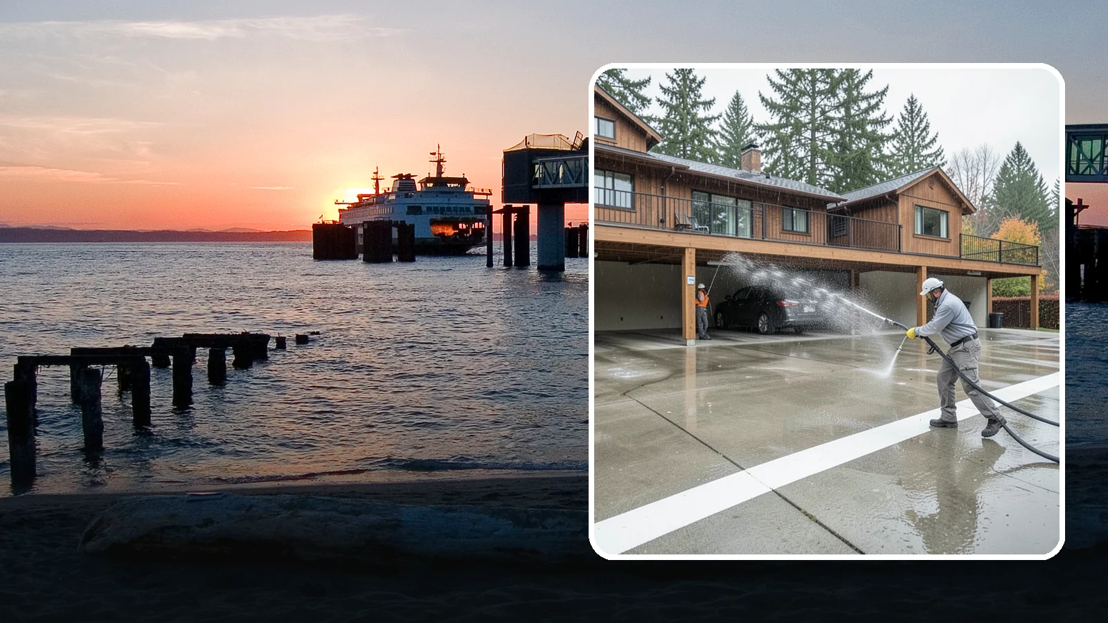 Parking Garage Cleaning in Edmonds, Snohomish County, WA - We wash parking garage decks and stairwells in Washington to clear oil, salt, and grime from every level.